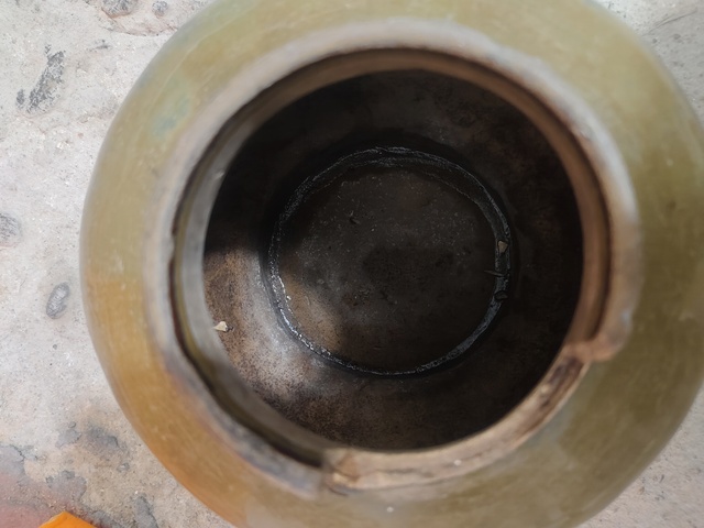 古玩陶瓷磁州窯窯變黑釉罐真品鑒賞圖