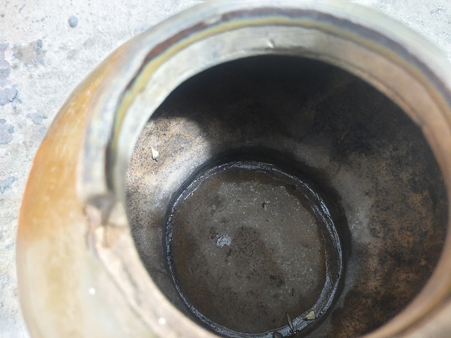 古玩陶瓷磁州窯窯變黑釉罐真品鑒賞圖