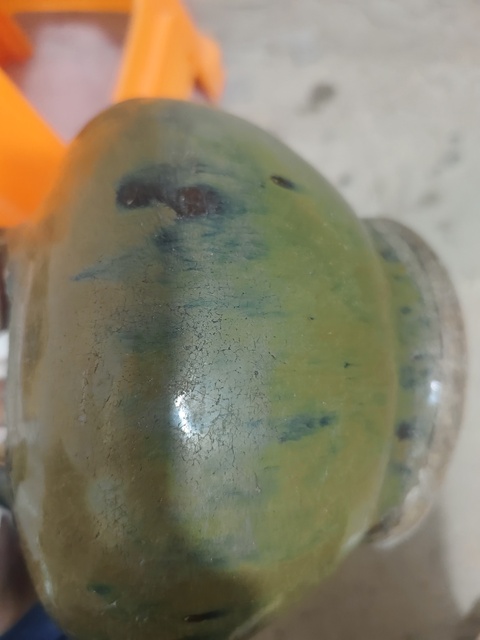 古玩陶瓷磁州窯窯變黑釉罐真品鑒賞圖