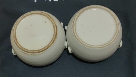 古玩陶瓷白釉粥罐真品鑒賞圖