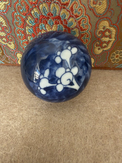 古玩陶瓷晚清青花冰梅罐真品鑒賞圖