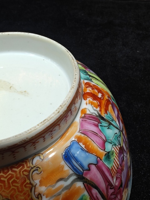 古玩陶瓷廣彩碗真品鑒賞圖