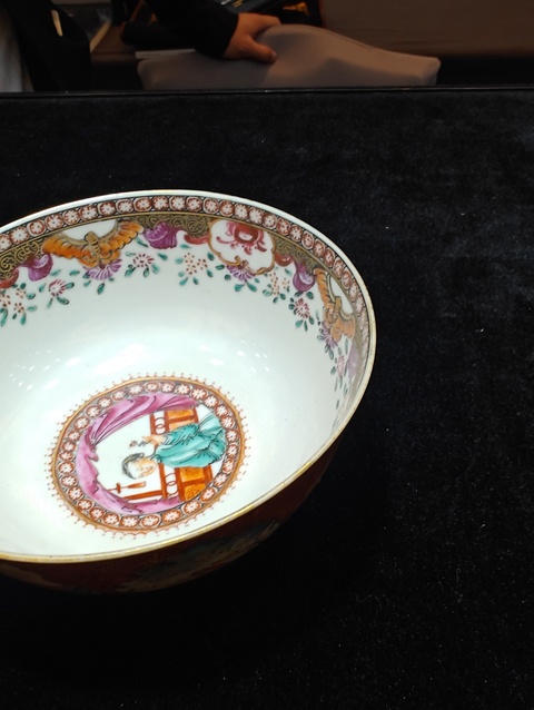 古玩陶瓷廣彩碗真品鑒賞圖