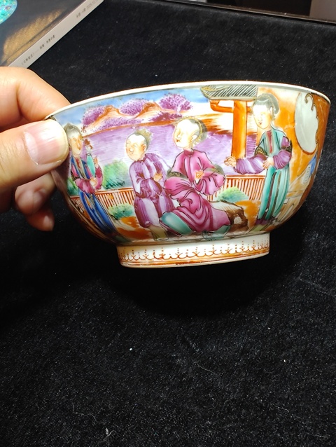 古玩陶瓷廣彩碗真品鑒賞圖