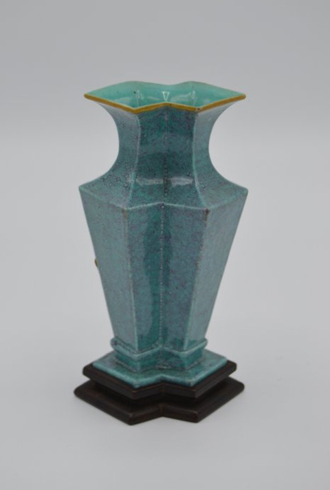 古玩陶瓷民國 爐鈞釉雙聯瓶真品鑒賞圖