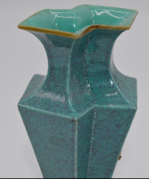 古玩陶瓷民國 爐鈞釉雙聯瓶真品鑒賞圖