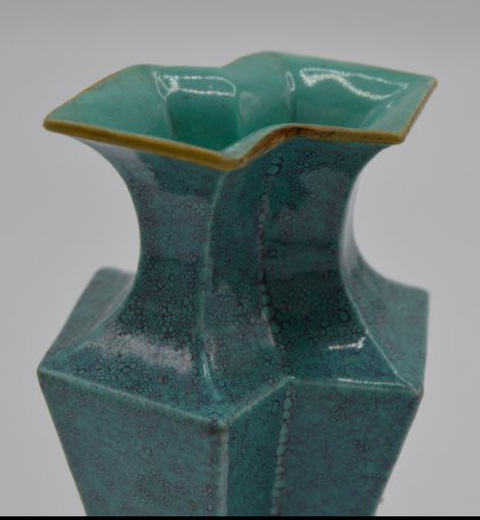 古玩陶瓷民國 爐鈞釉雙聯瓶真品鑒賞圖