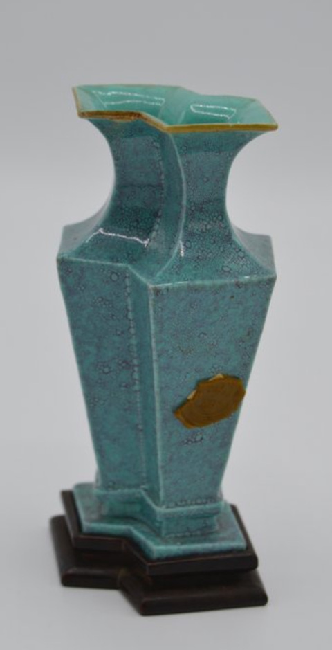 古玩陶瓷民國 爐鈞釉雙聯瓶真品鑒賞圖