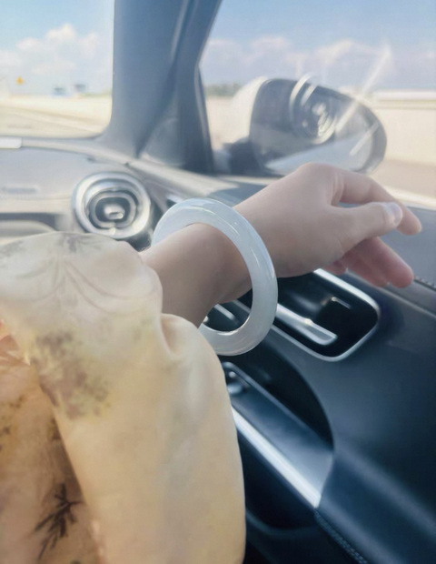 古玩玉器天然翡翠手鐲真品鑒賞圖