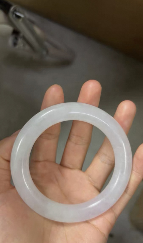 古玩玉器天然翡翠手鐲真品鑒賞圖