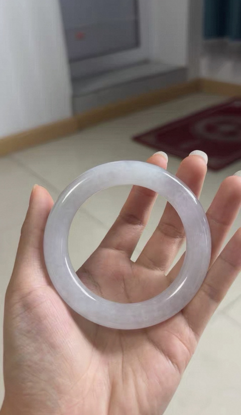 古玩玉器天然翡翠手鐲真品鑒賞圖