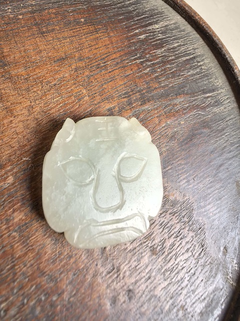 古玩玉器清·玉雕虎紋佩拍賣，當前價格3800元