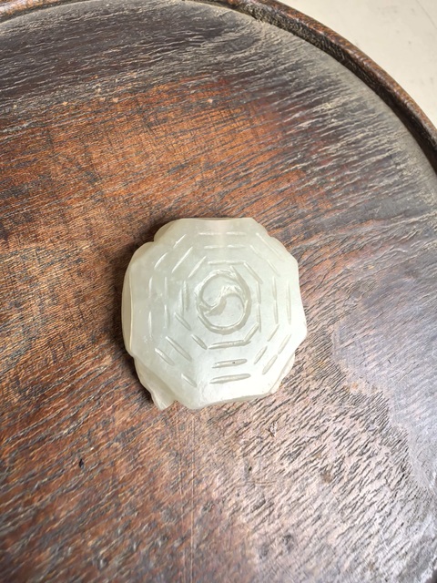 古玩玉器清·玉雕虎紋佩拍賣，當前價格3800元