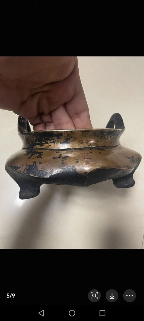 古玩銅器銅爐真品鑒賞圖