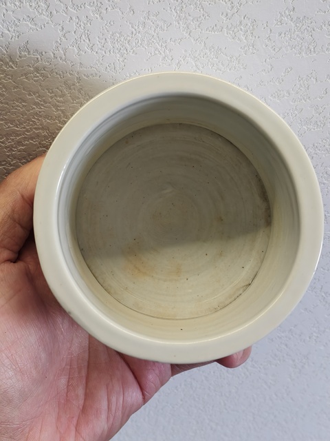 古玩陶瓷白釉三足香爐真品鑒賞圖