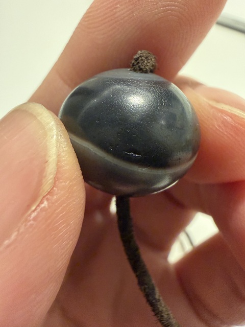 古玩玉器千年老一線藥師珠真品鑒賞圖