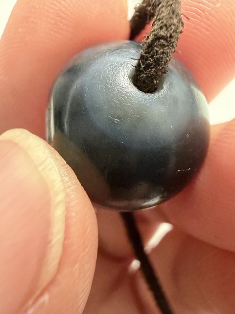 古玩玉器千年老一線藥師珠真品鑒賞圖