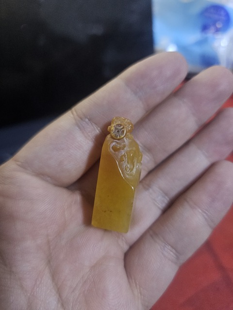 古玩雜項老撾石印章真品鑒賞圖