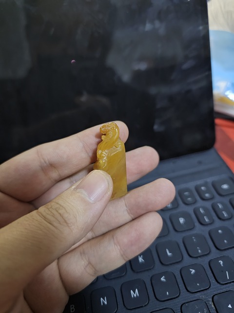 古玩雜項老撾石印章真品鑒賞圖