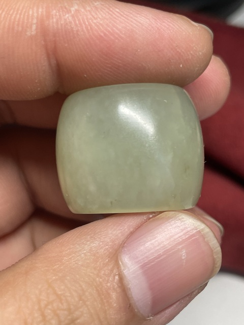 古玩玉器和田玉雕“素紋扳指”真品鑒賞圖