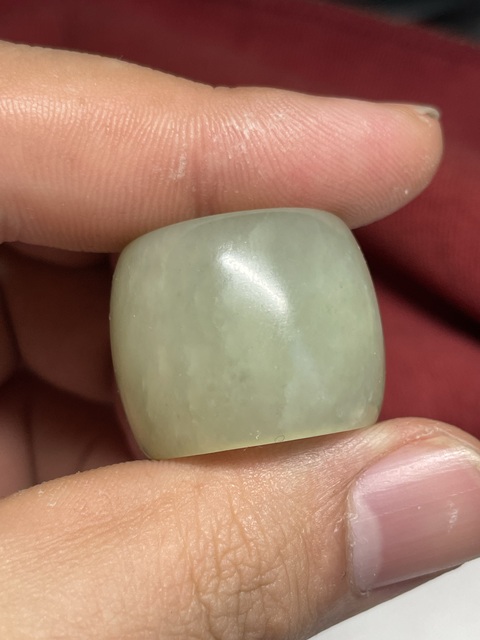 古玩玉器和田玉雕“素紋扳指”真品鑒賞圖