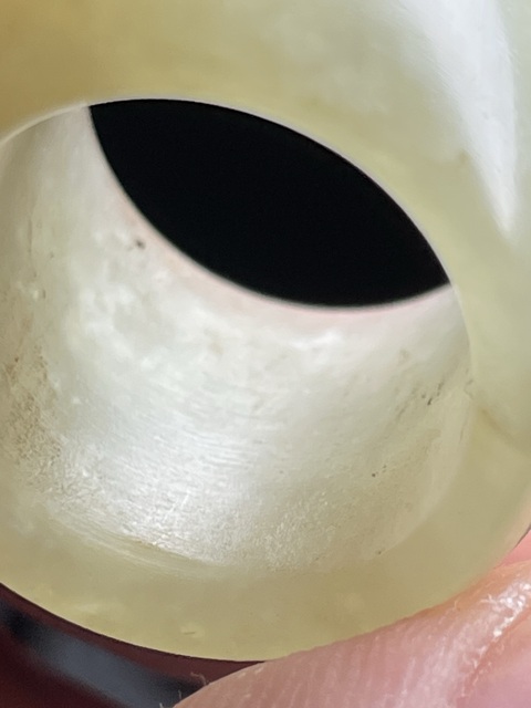 古玩玉器和田玉雕“素紋扳指”真品鑒賞圖