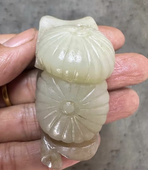 古玩玉器和田玉瓜果件真品鑒賞圖