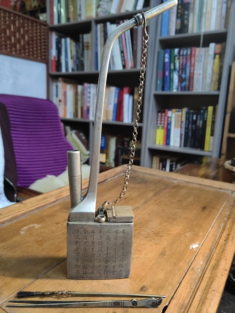 古玩銅器水煙袋拍賣，當前價格500元