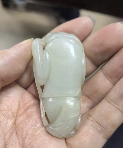 古玩玉器和田玉童子真品鑒賞圖