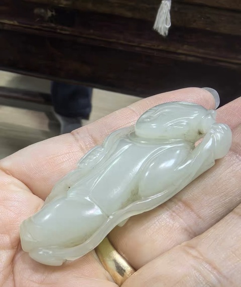 古玩玉器和田玉童子真品鑒賞圖