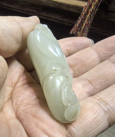 古玩玉器和田玉童子真品鑒賞圖