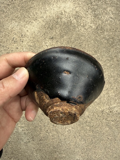 古玩陶瓷福清窯黑釉茶盞真品鑒賞圖