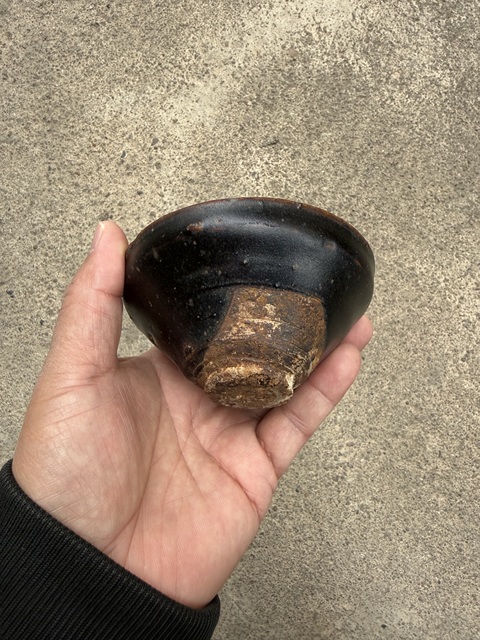 古玩陶瓷福清窯黑釉茶盞真品鑒賞圖