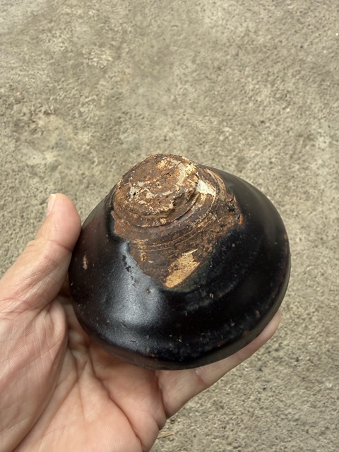 古玩陶瓷福清窯黑釉茶盞真品鑒賞圖