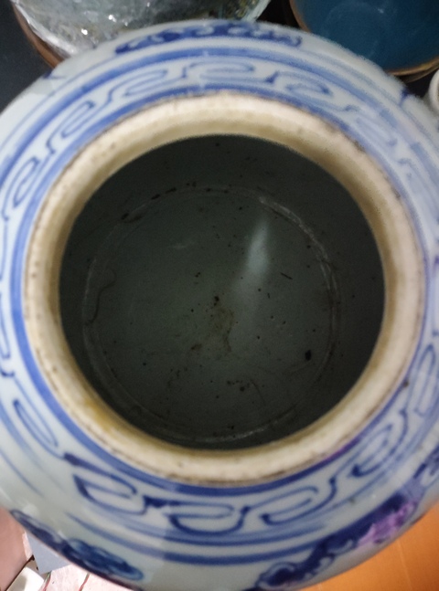 古玩陶瓷青花獅子紋罐真品鑒賞圖