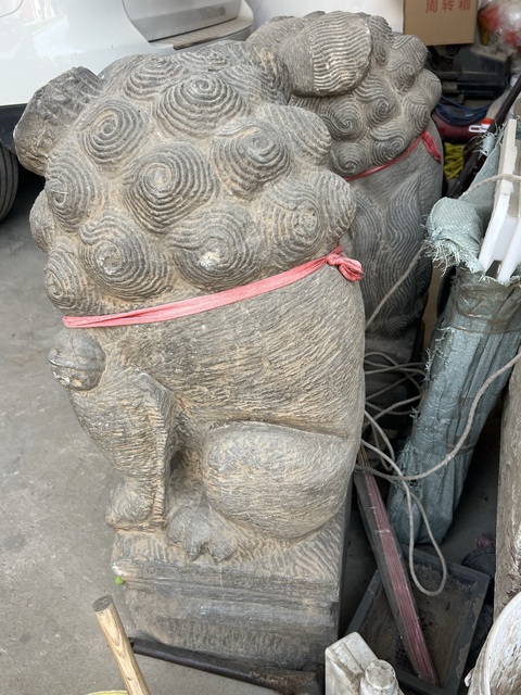 古玩雜項石獅子真品鑒賞圖