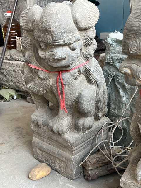 古玩雜項石獅子真品鑒賞圖