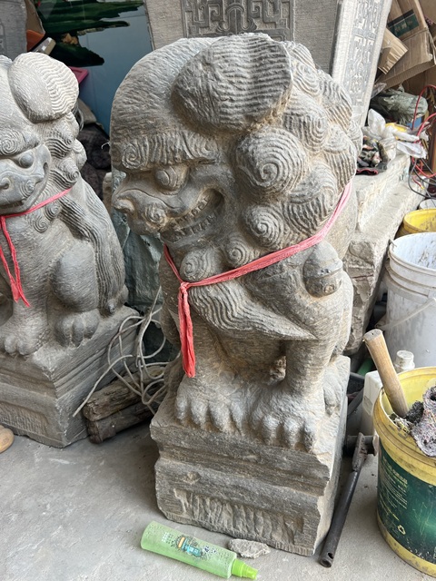 古玩雜項石獅子真品鑒賞圖