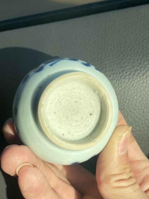 古玩陶瓷青花水盂真品鑒賞圖