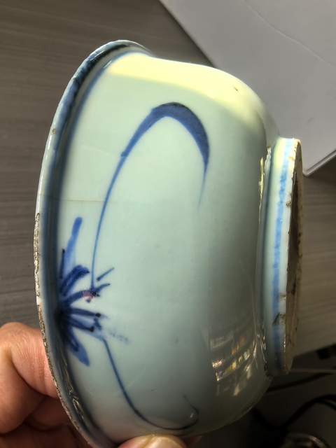 古玩陶瓷博古盤臥足盤拍賣，當前價格1300元