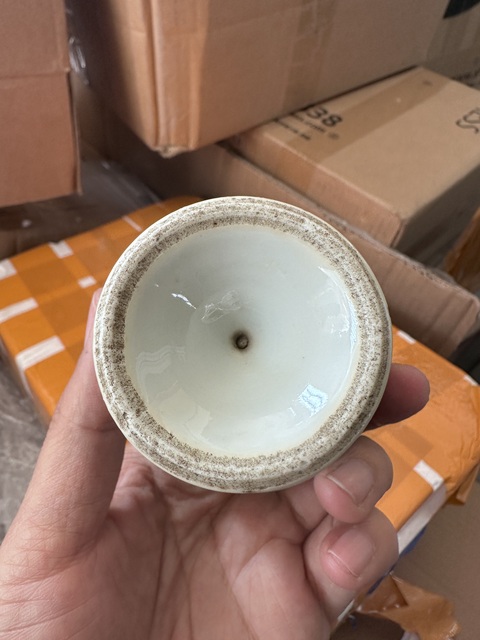 古玩陶瓷青花淡描花卉紋高足杯拍賣，當前價格2000元