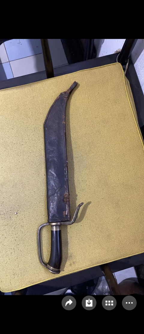 古玩雜項清代民間格斗刀具真品鑒賞圖