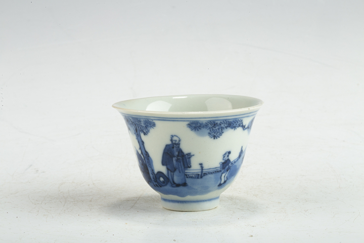 古玩陶瓷清中晚·青花人物故事紋杯拍賣，當(dāng)前價(jià)格0元