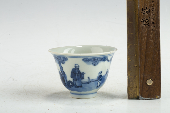 古玩陶瓷清中晚·青花人物故事紋杯拍賣，當(dāng)前價(jià)格0元