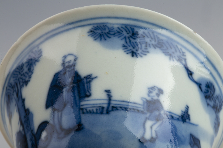 古玩陶瓷清中晚·青花人物故事紋杯拍賣，當(dāng)前價(jià)格0元