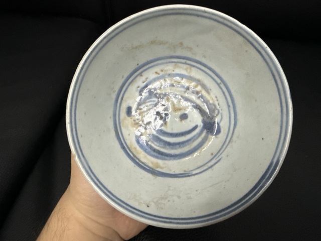 古玩陶瓷明代龍紋碗真品鑒賞圖