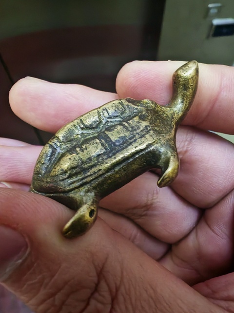 古玩銅器銅龜真品鑒賞圖