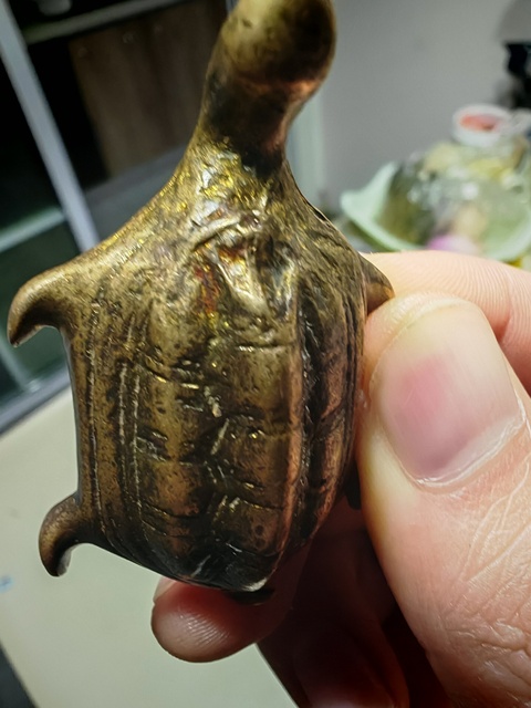 古玩銅器銅龜真品鑒賞圖