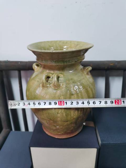 古玩陶瓷青釉盤口多系罐真品鑒賞圖