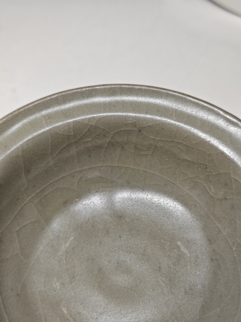 古玩陶瓷龍泉青瓷折沿洗真品鑒賞圖